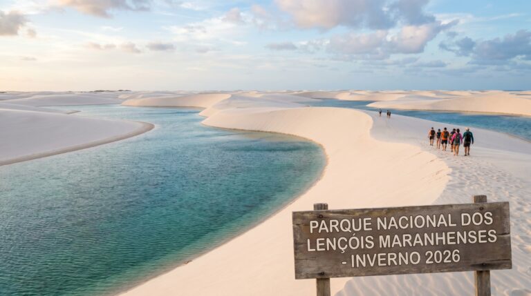 Lagoas cheias nos Lençóis Maranhenses